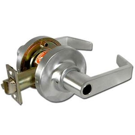 Marks Door Lock Leverset, Cylindrical, American Lever, 2-3/4" Backset, 9/16" Throw, ANSI F80, Satin MRK-195DC-26D-G3